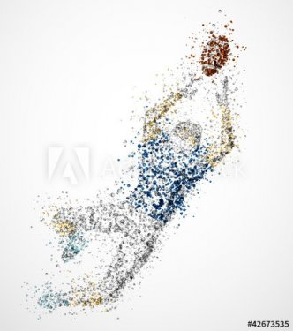 Abstract american football player - 900539570