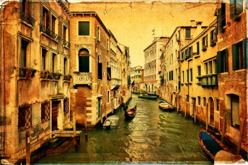 Venice - old paper - old card - 900572796