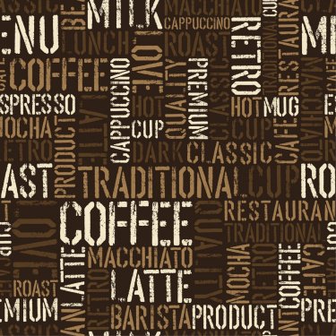 Seamless coffee experience pattern. Vector, EPS8. - 900614623