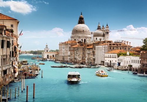 Grand Canal and Basilica Santa Maria della Salute, Venice, Italy - 900623816