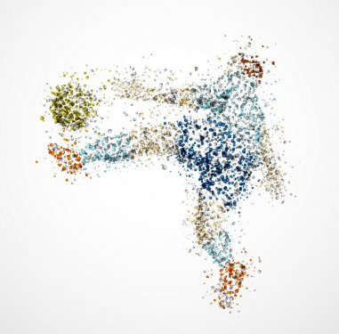 Abstract football player - 900688778