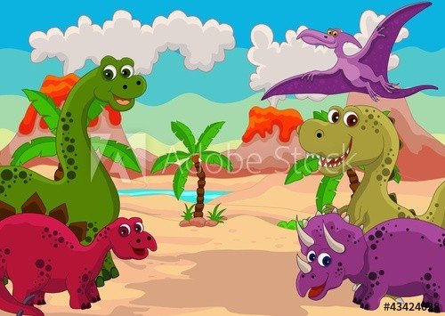 funny dinosaur cartoon