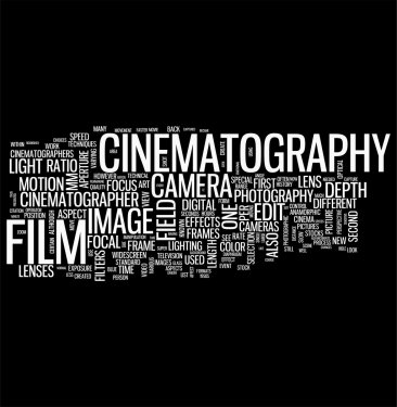 Cinematography word cloud - 900954808