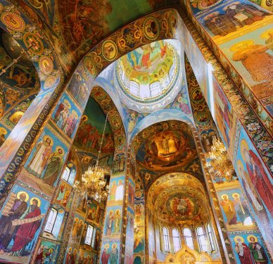 ST. PETERSBURG, RUSSIA FEDERATION - JUNE 29:Interior of Church S - 901100887