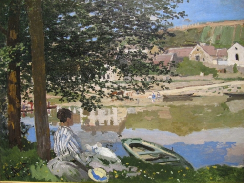 On the Bank of the Seine, Bennecourt by Claude Monet - 901137568