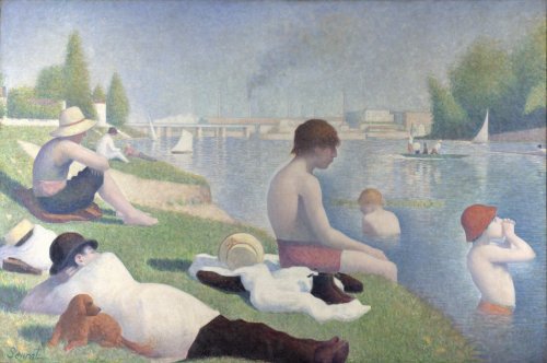 Bathers at AsniÃ¨res by Georges Seurat - 901137587