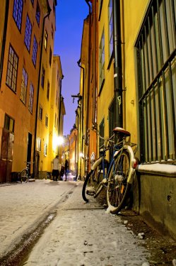 Bike in Stockholm old town - 901138181