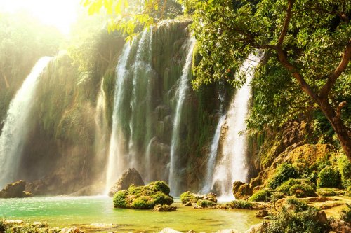 Waterfall in Vietnam - 901138510