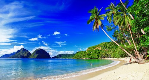 panoramic beautiful beach scenery - El-nido,palawan - 901138611