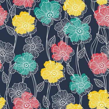 flowers seamless  wallpaper - 901138641