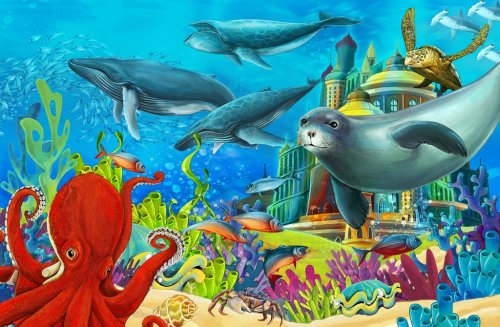 The underwater castle - princess series - 901138948