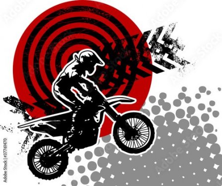 Motocross background, vector illustration - 901139027