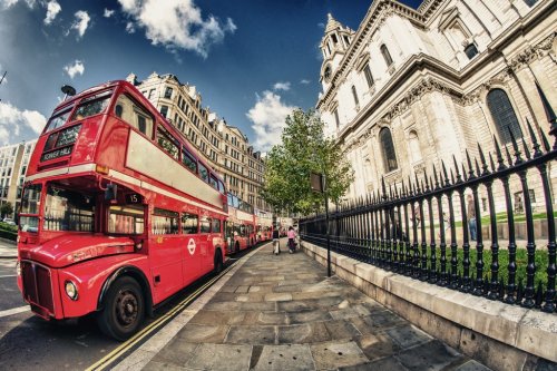 Red Double Decker Bus, symbol of London - 901139093