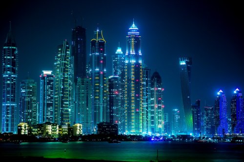 Dubai Marina cityscape, UAE - 901139345