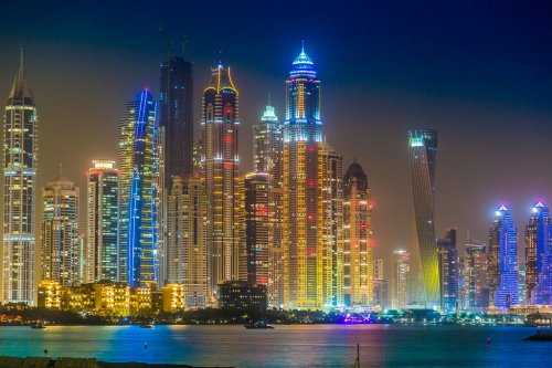 Dubai Marina cityscape, UAE - 901139346