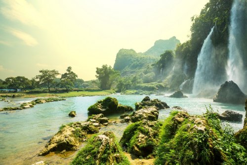 Waterfall in Vietnam - 901139482