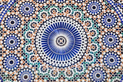 Oriental mosaic in Morocco, North Africa - 901139519