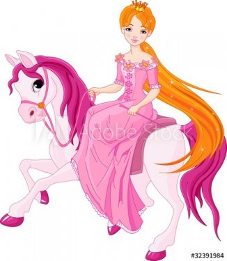 Princess riding horse - 901139746