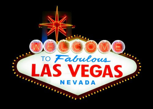 Welcome to Las Vegas sign isolated - 901139852