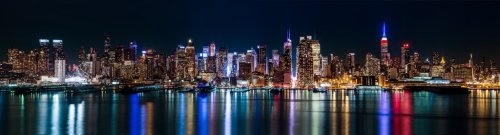 New York midtown panorama by night - 901141631