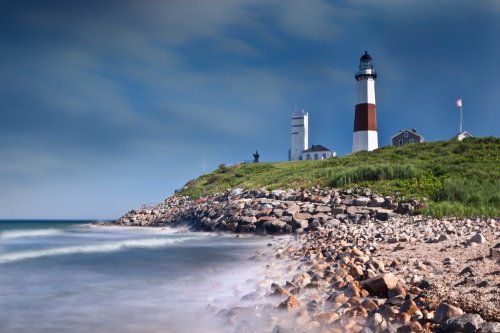 Montauk Point Lighthouse in Long Island, NY - 901141645