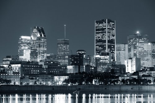 Blue- Montreal at night