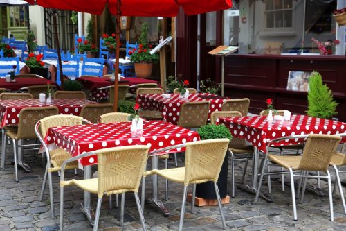 classic european street cafe