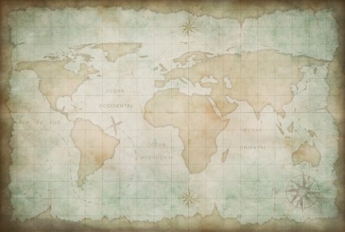 old world map background - 901141814