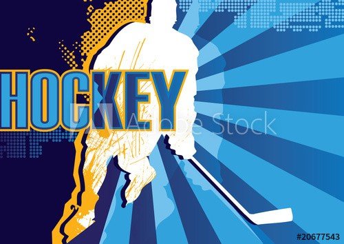 Hockey abstract poster - 901142294