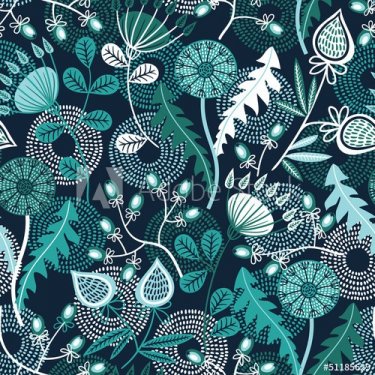 Seamless floral pattern - 901142539