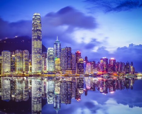 Hong Kong, China City Skyline - 901142709