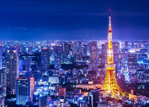 Tokyo Tower and Skyline - 901142715