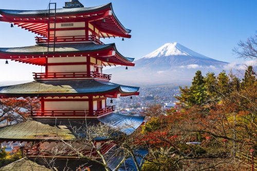 Fuji and Pagoda - 901142728