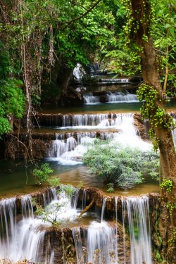 Huay mae kamin waterfall in Thailand