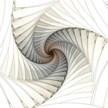 Abstract fractal spiral on the white background - 901142841