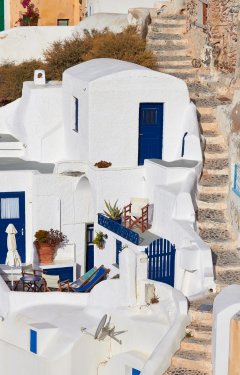 Oia village on Santorini island, Greece.