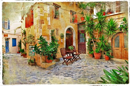 Chania,Crete- old charming streets - 901143176