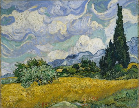 Vincent van Gogh: Wheat Field with Cypresses - 901144810