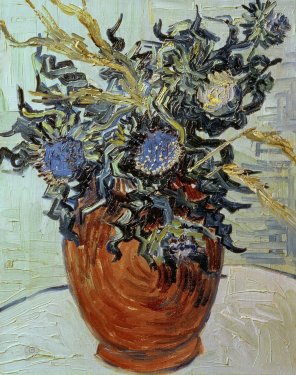 Vincent van Gogh: Vase with Flower and Thistles - 901144830