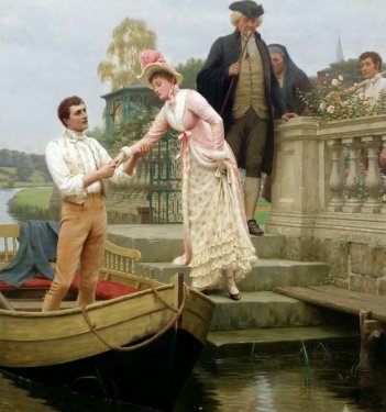 Edmund Blair Leighton: Lay Thy Sweet Hand In Mine And Trust In Me - 901144852