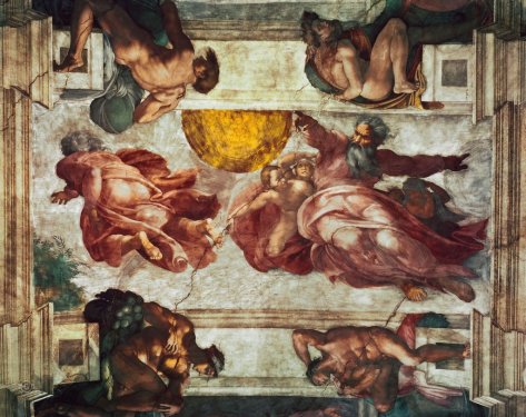 Michelangelo Buonarroti: Creation of the Sun and Moon