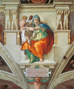 Michelangelo Buonarroti: The Delphic Sibyl - 901144876