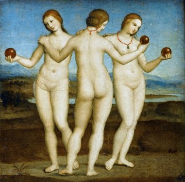 Raffaello Sanzio da Urbino) Raphael (Raffaello Santi: Three Graces - 901144884
