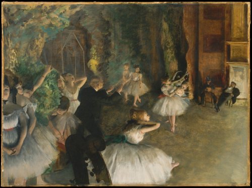 Edgar Degas - The Rehearsal of the Ballet Onstage - 901144907