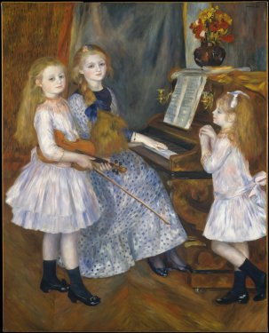 Auguste Renoir - The Daughters of Catulle MendÃ¨s, Huguette