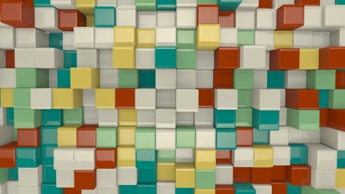 colorful 3D cubes - 901145655
