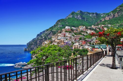 beautiful Positano, Amalfi coast of Italy - 901145719