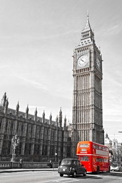 The Big Ben, the House of Parliament and the Westminster Bridge - 901146013