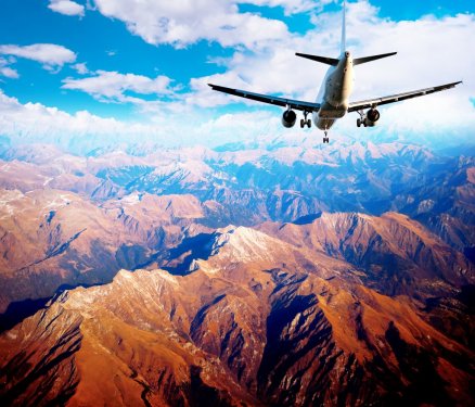 Aircraft in mountain landscape - 901146761