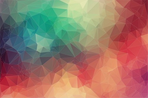 Abstract 2D geometric colorful background - 901146834